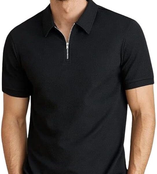 HALF SLEEV POLO NECK T-SHIRT