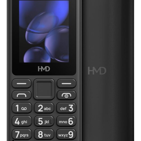 HMD 105 Keypad Phone with Built-in UPI App, Phone Talker, Long-Lasting Battery, Wireless FM Radio | Black