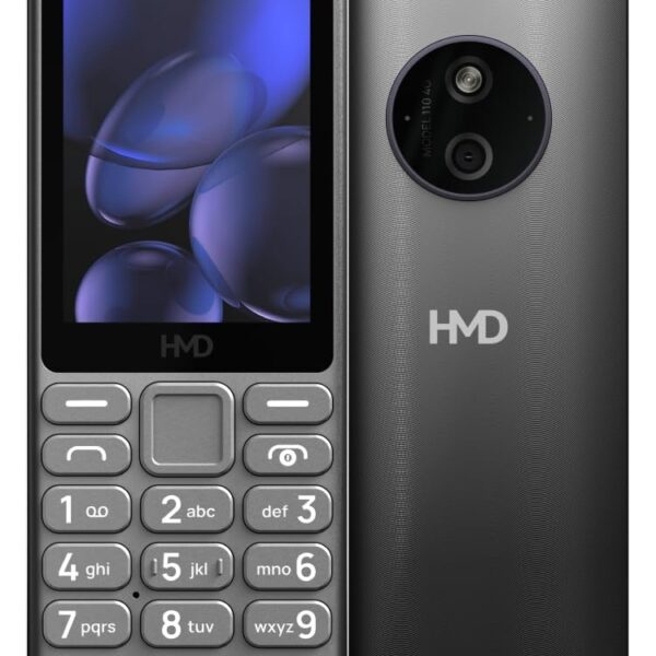 HMD 110 4G Keypad Phone with YouTube, Built-in Scan & Pay UPI App, Rear Camera, Long-Lasting Battery, Type - C Charging, Wireless FM Radio | Titanium