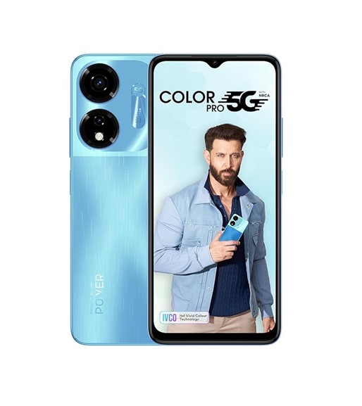 itel Color Pro 5G (River Blue, 128 GB)  (4 GB RAM)
