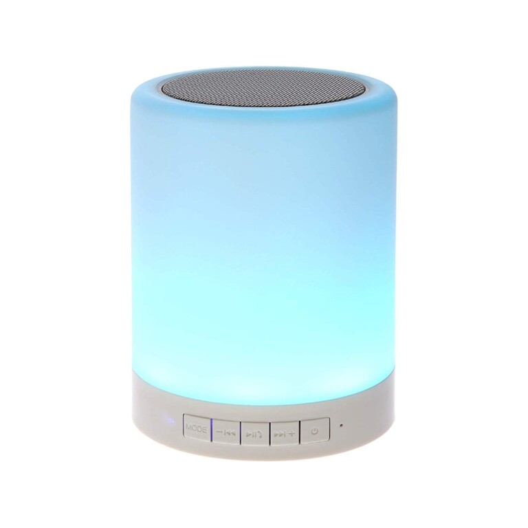 Portable Touch Lamp with Bluetooth Speaker, Colour Changing Light Effects, Long Battery Life