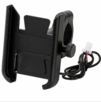 USB Mobile Phone Holder, Metal Construction, Black, Waterproof