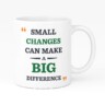 Motivational Quote Ceramic Coffee Mug, 350ml, White